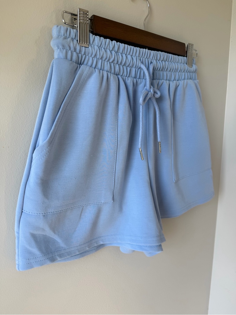 Better Together | Modal Drawstring Lounge Shorts | Baby Blue | Large - Picture 5 of 5